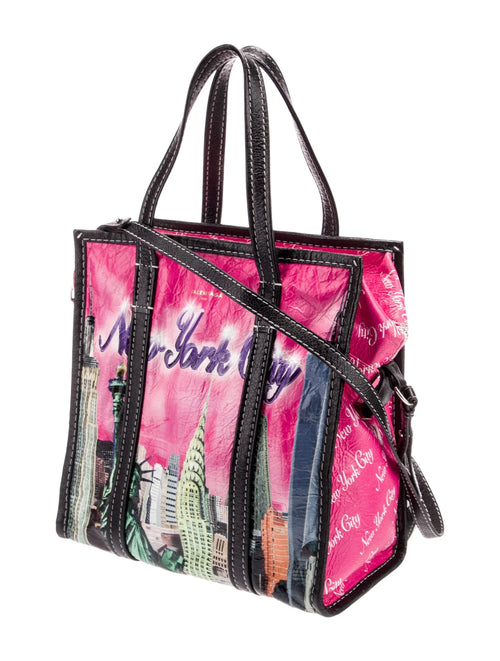 Balenciaga "NYC" Leather Bazar Bag