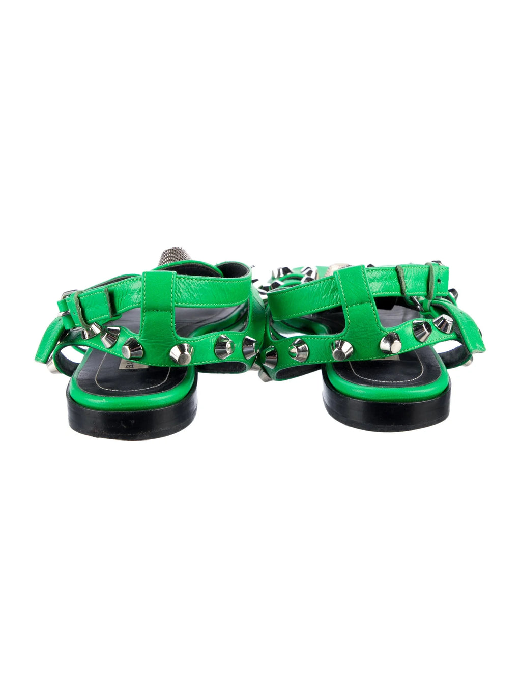 Balenciaga Leather Gladiator Studded Sandals