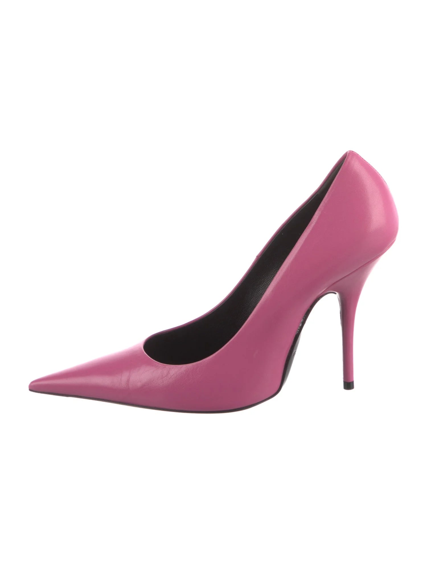 Balenciaga Pink Leather Knife Pumps