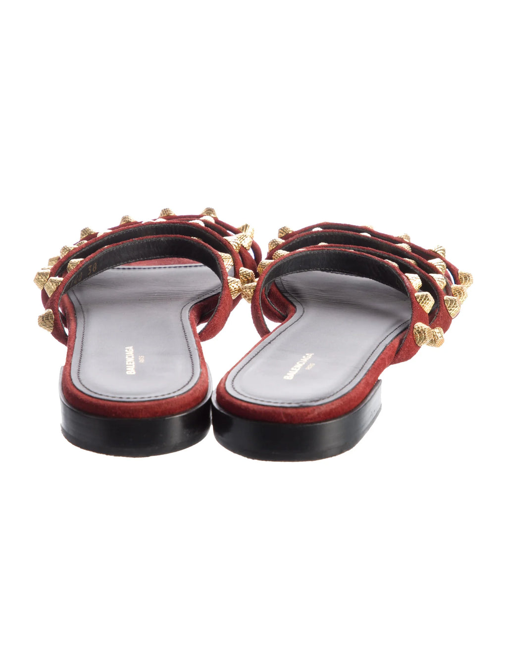 Balenciaga Suede Studded Gladiator Sandals