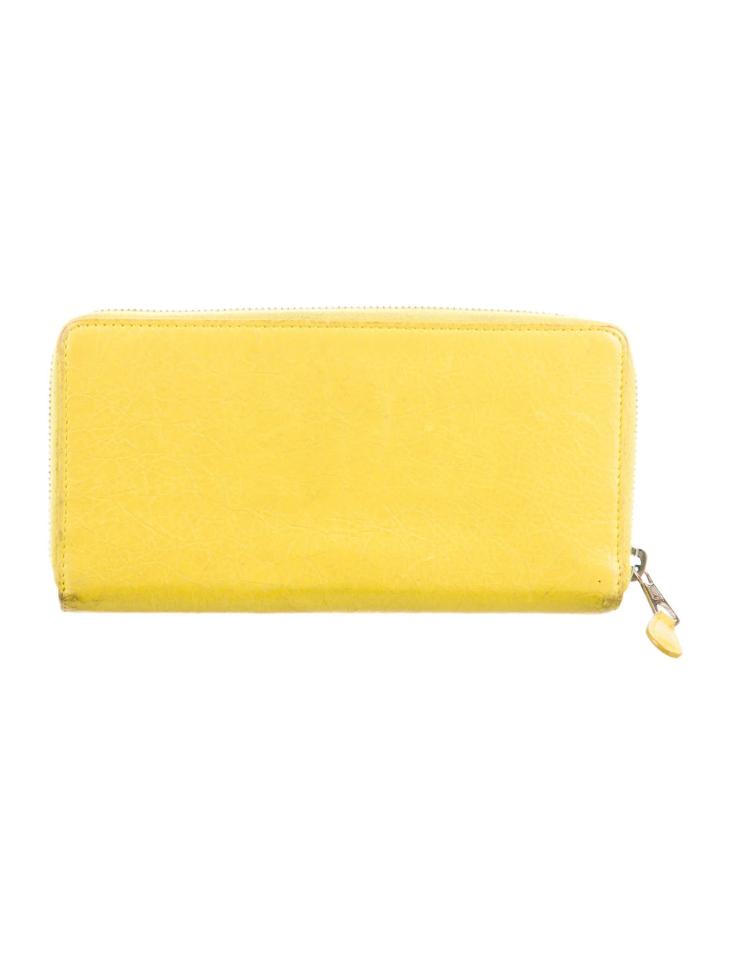 Balenciaga Yellow Moto City Continental Wallet