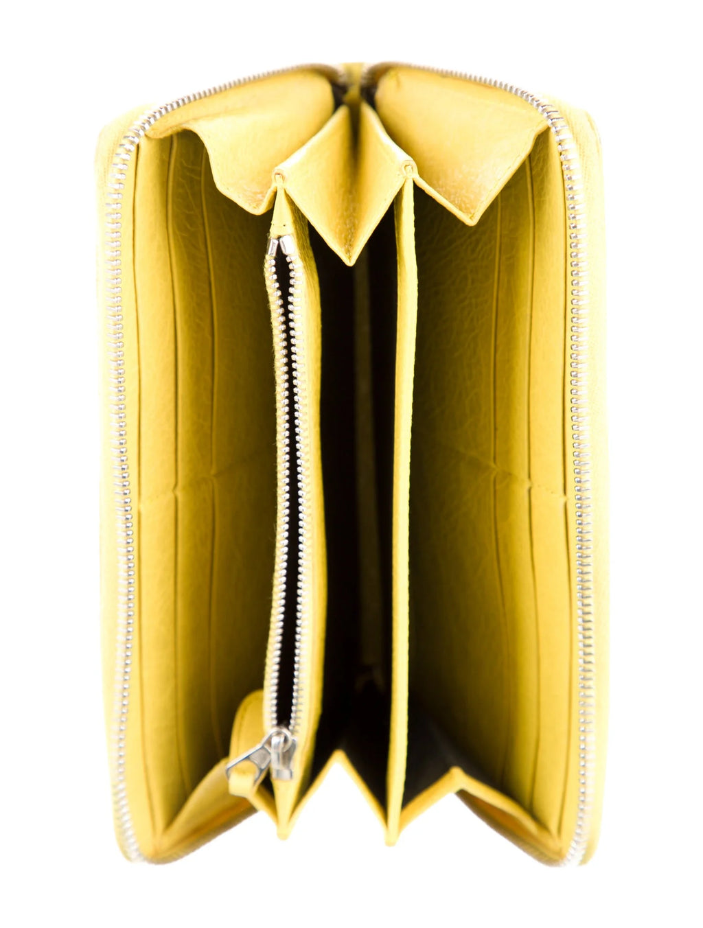 Balenciaga Yellow Moto City Continental Wallet