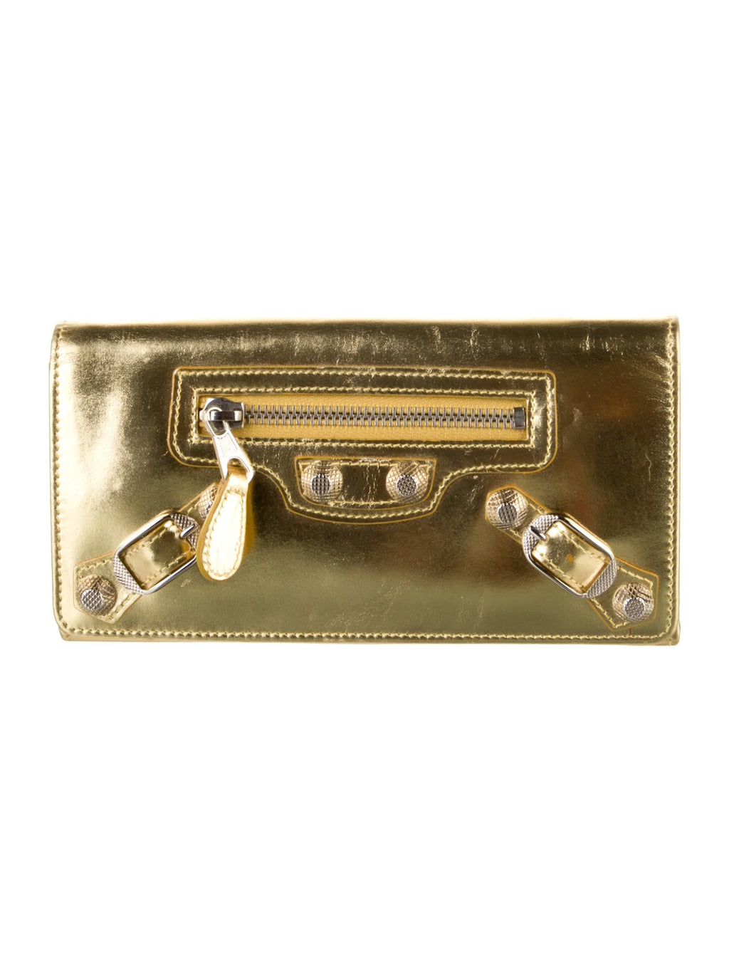 Balenciaga Patent Leather Continental Wallet