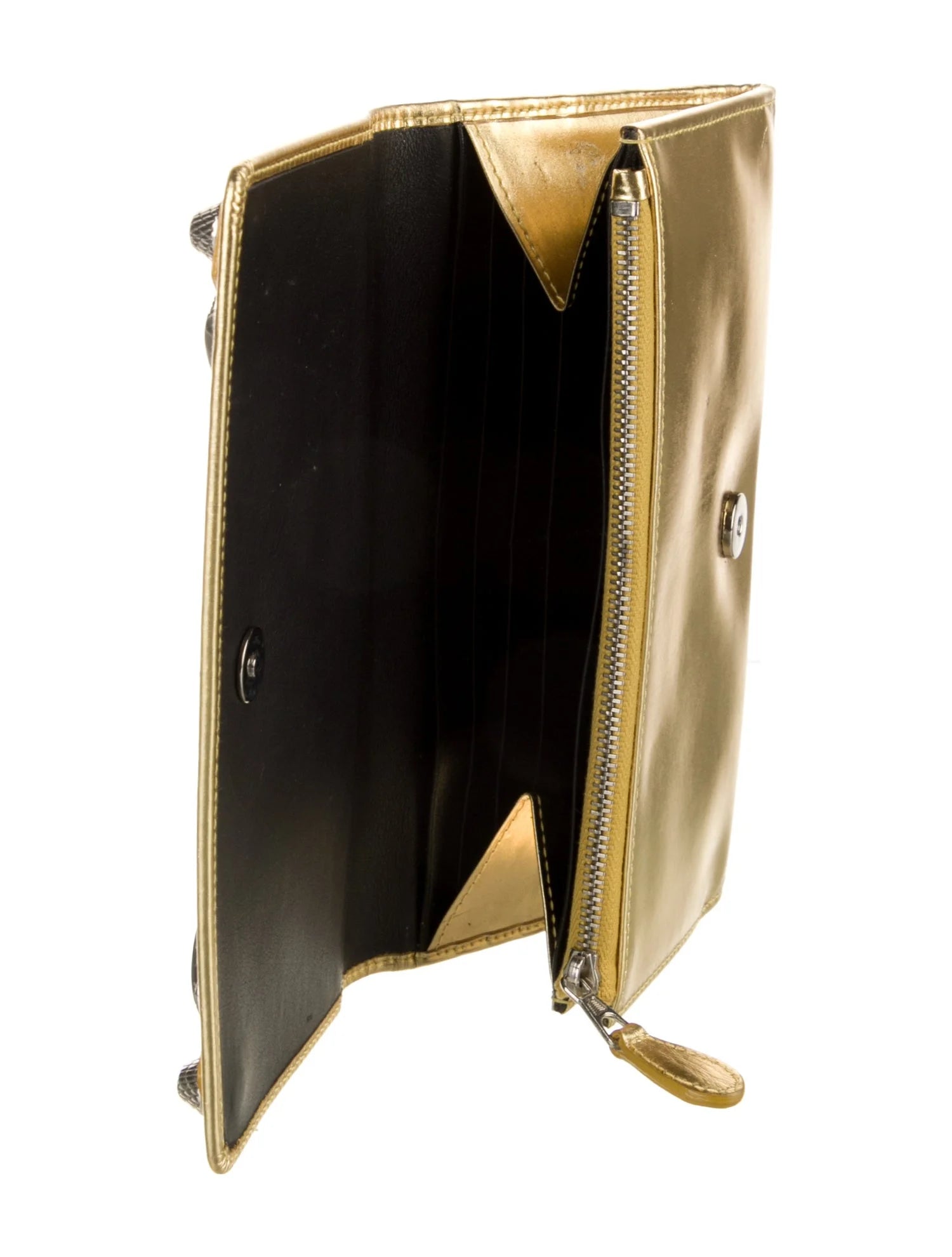 Balenciaga Patent Leather Continental Wallet