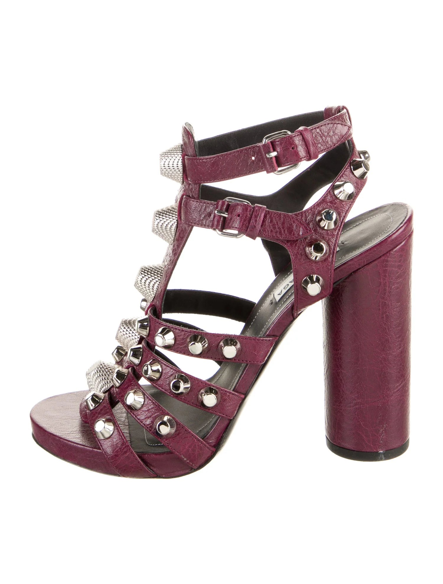 Balenciaga Studded Gladiator High Heel Sandals