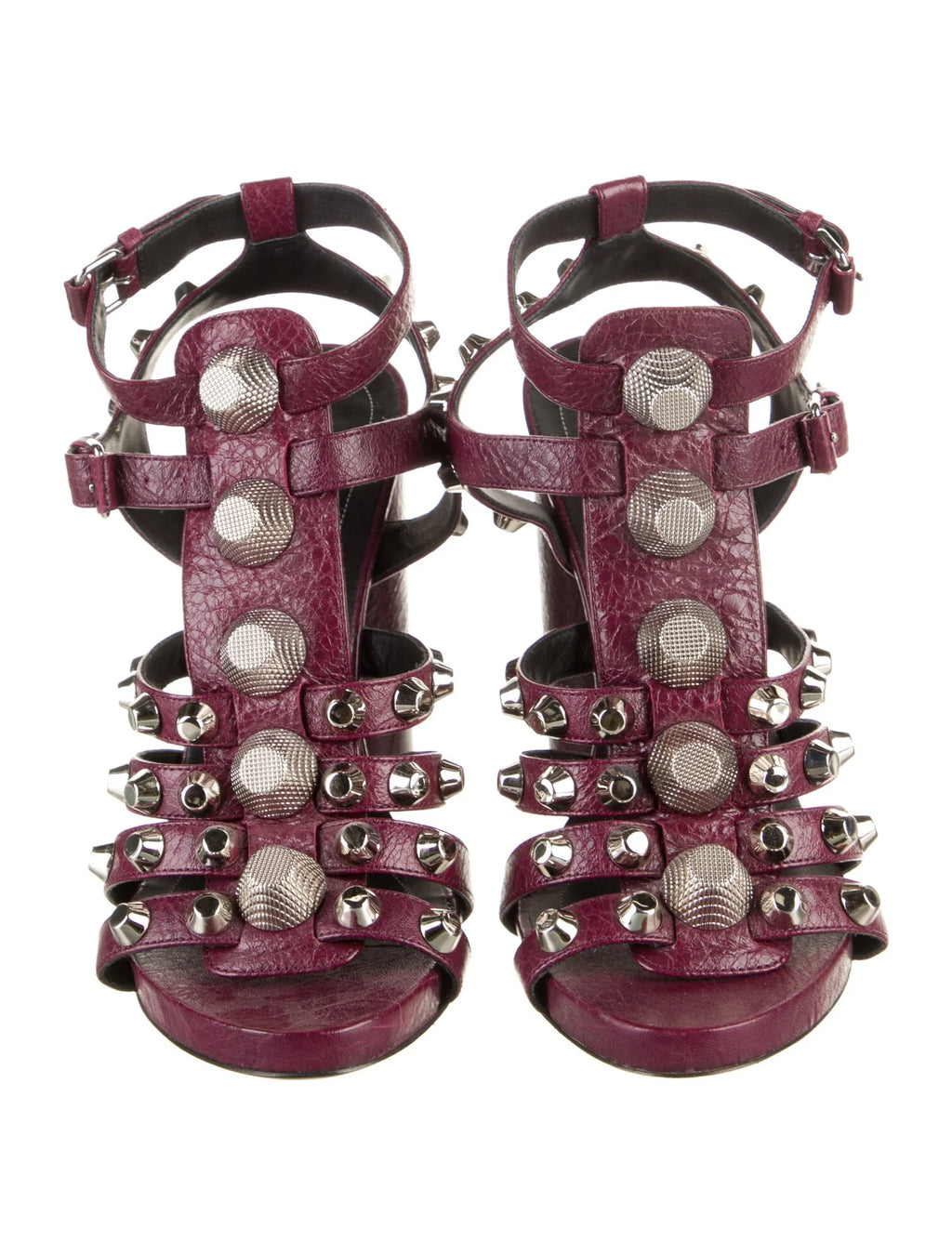 Balenciaga Studded Gladiator High Heel Sandals