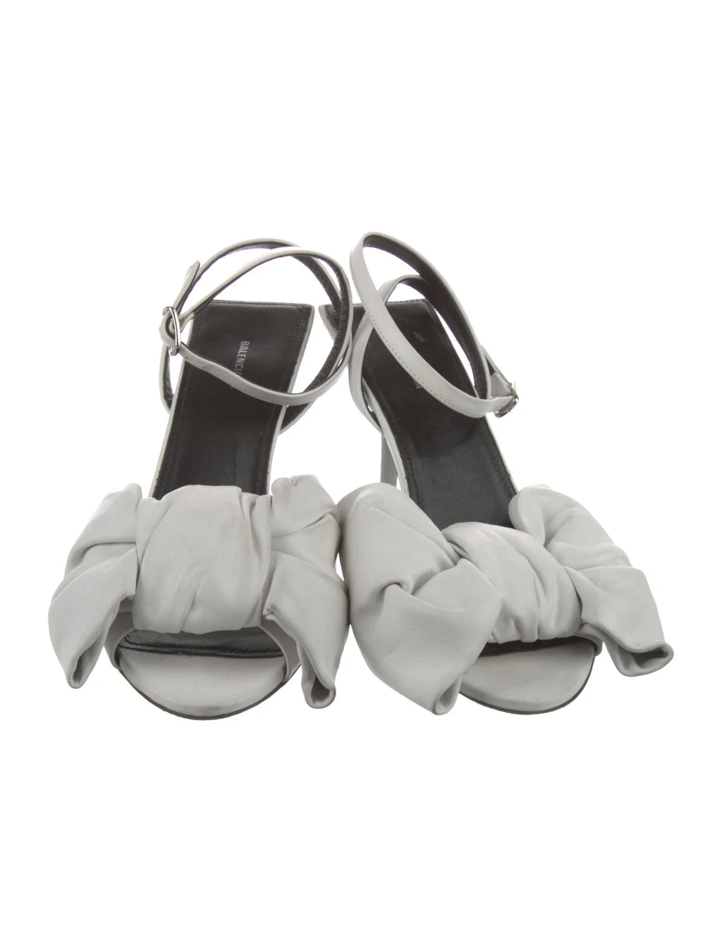 Balenciaga Leather Bow Sandals