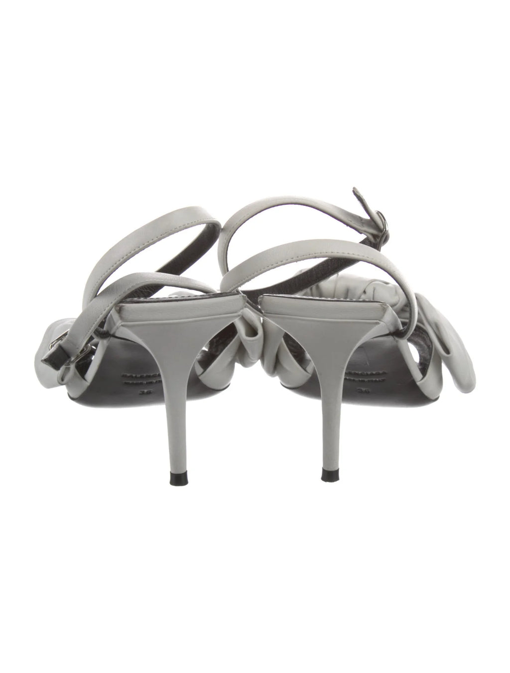 Balenciaga Leather Bow Sandals