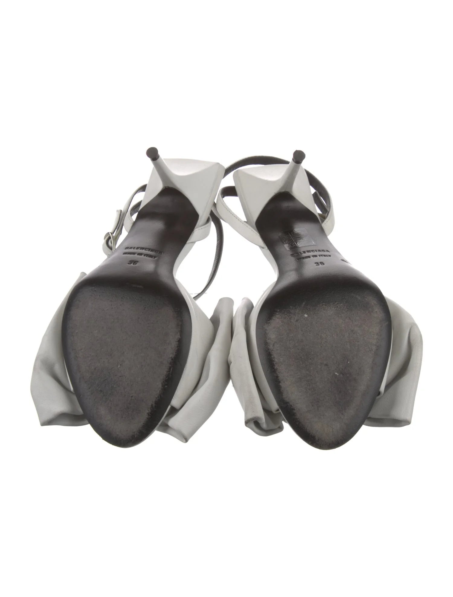 Balenciaga Leather Bow Sandals