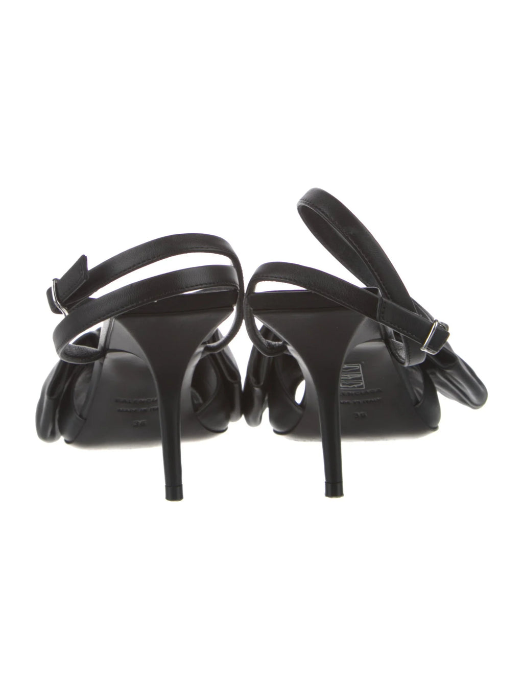 Balenciaga Leather Bow Sandals