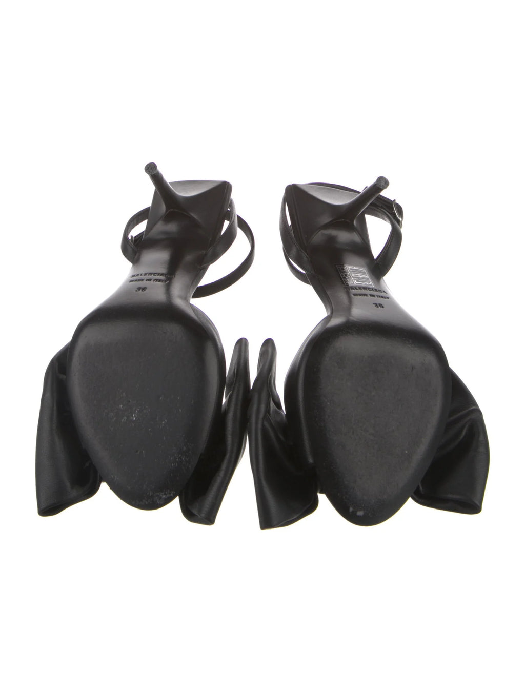 Balenciaga Leather Bow Sandals