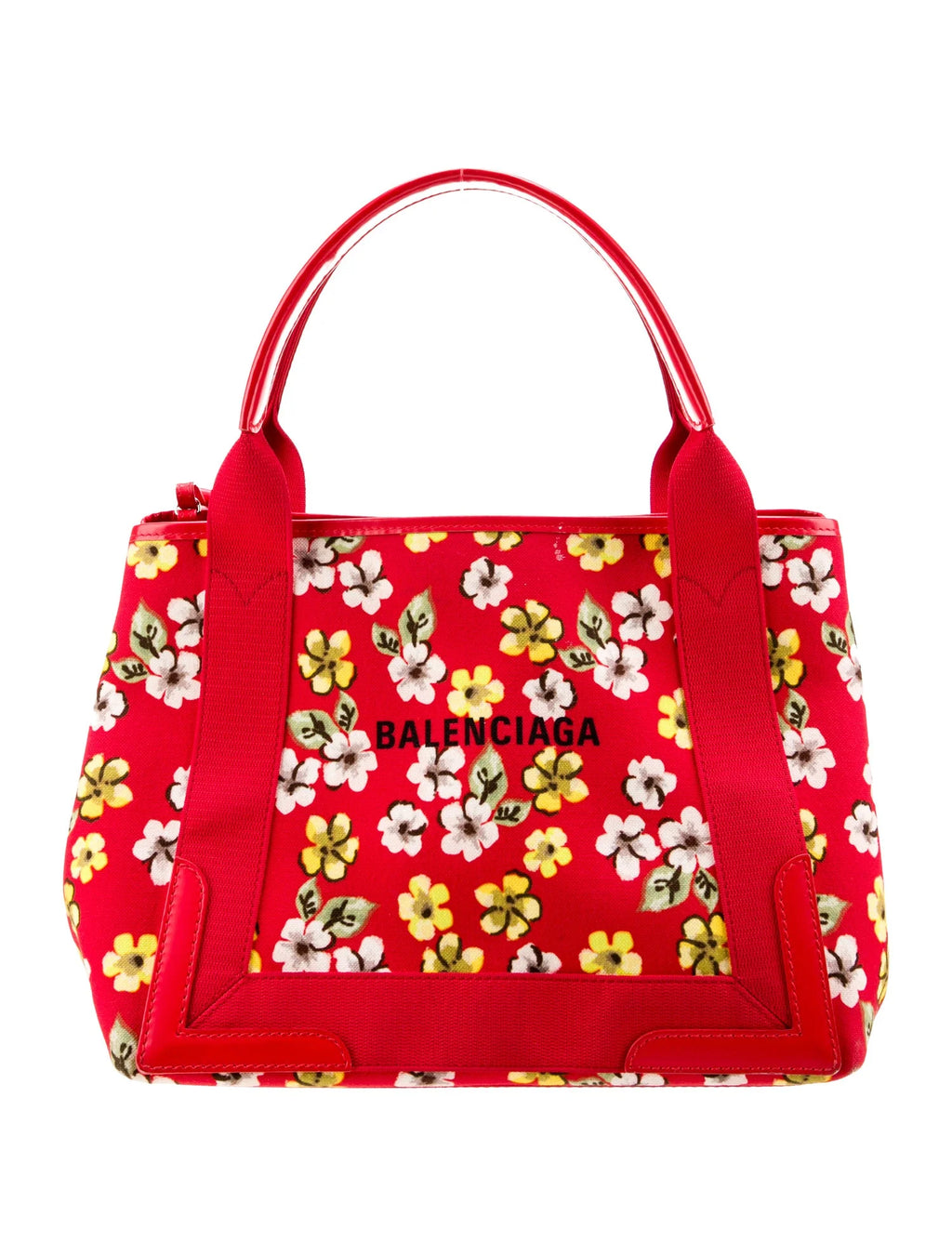 Balenciaga F/W 21 Canvas Canvas Floral Tote