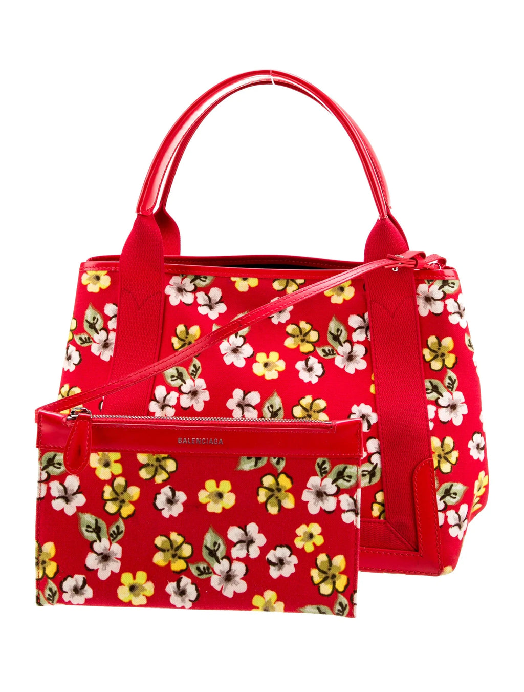 Balenciaga F/W 21 Canvas Canvas Floral Tote