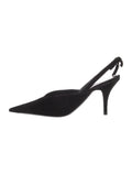 Balenciaga Velvet Bow Slingbacks