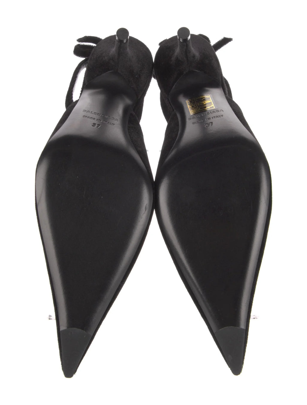 Balenciaga Velvet Bow Slingbacks