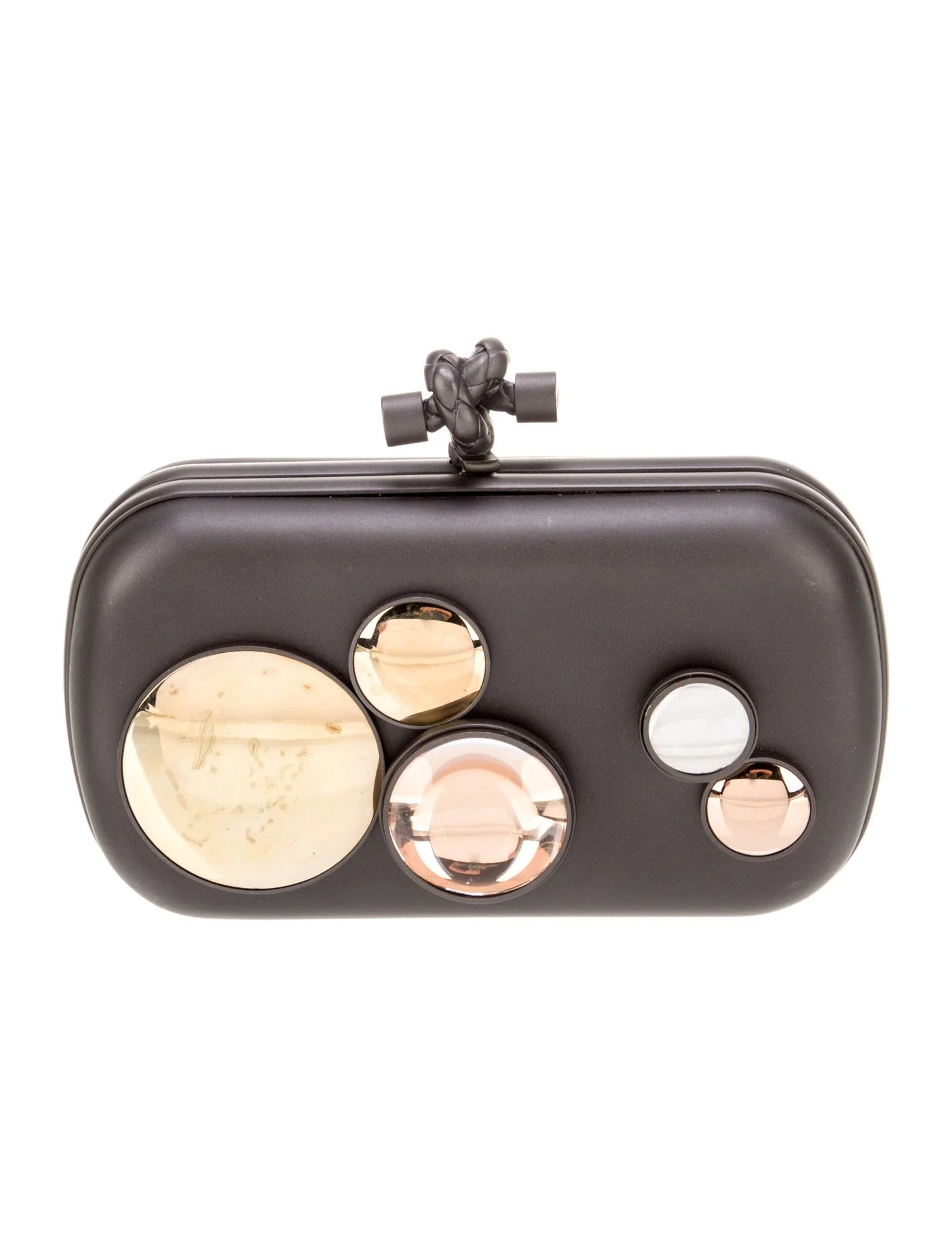 Bottega Leather Evening Clutch
