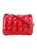 Bottega Red Intrecciato Padded Cassette