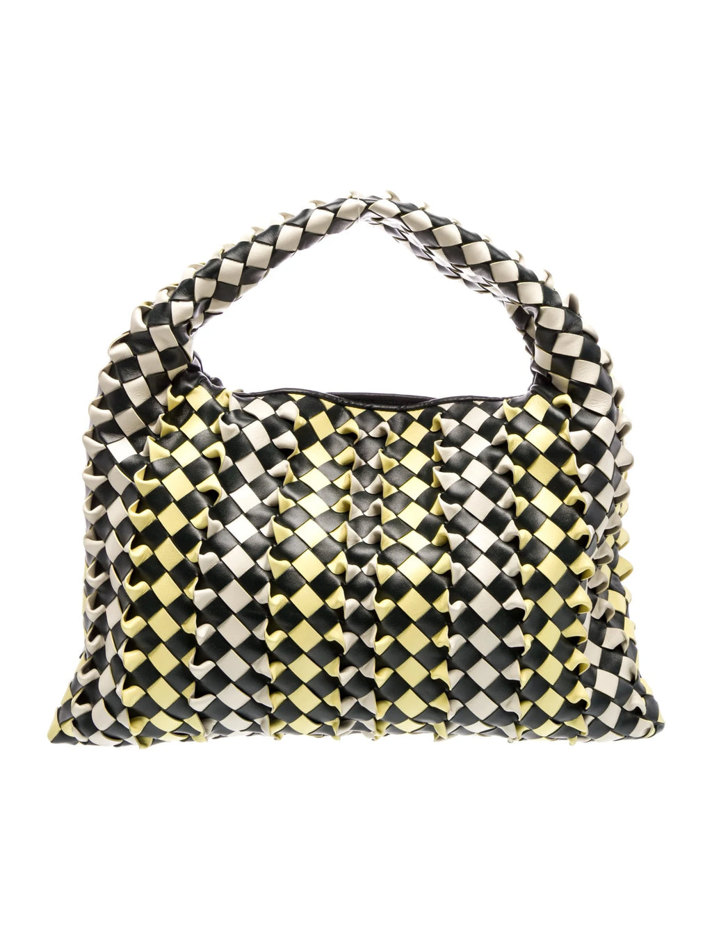 Bottega Veneta Two Tone Intrecciato Hop Bag
