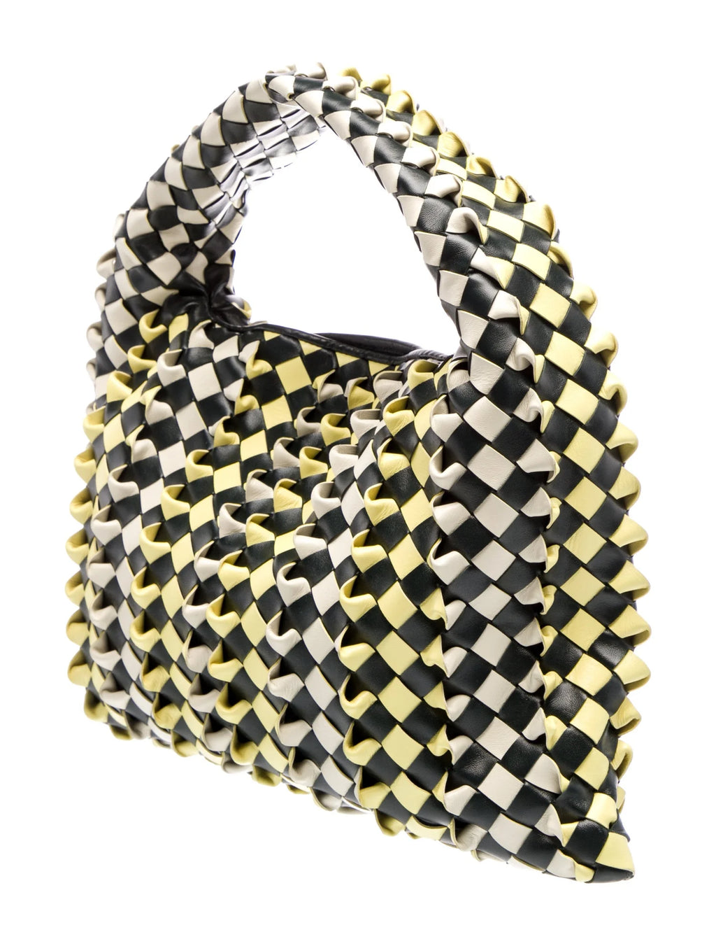 Bottega Veneta Two Tone Intrecciato Hop Bag