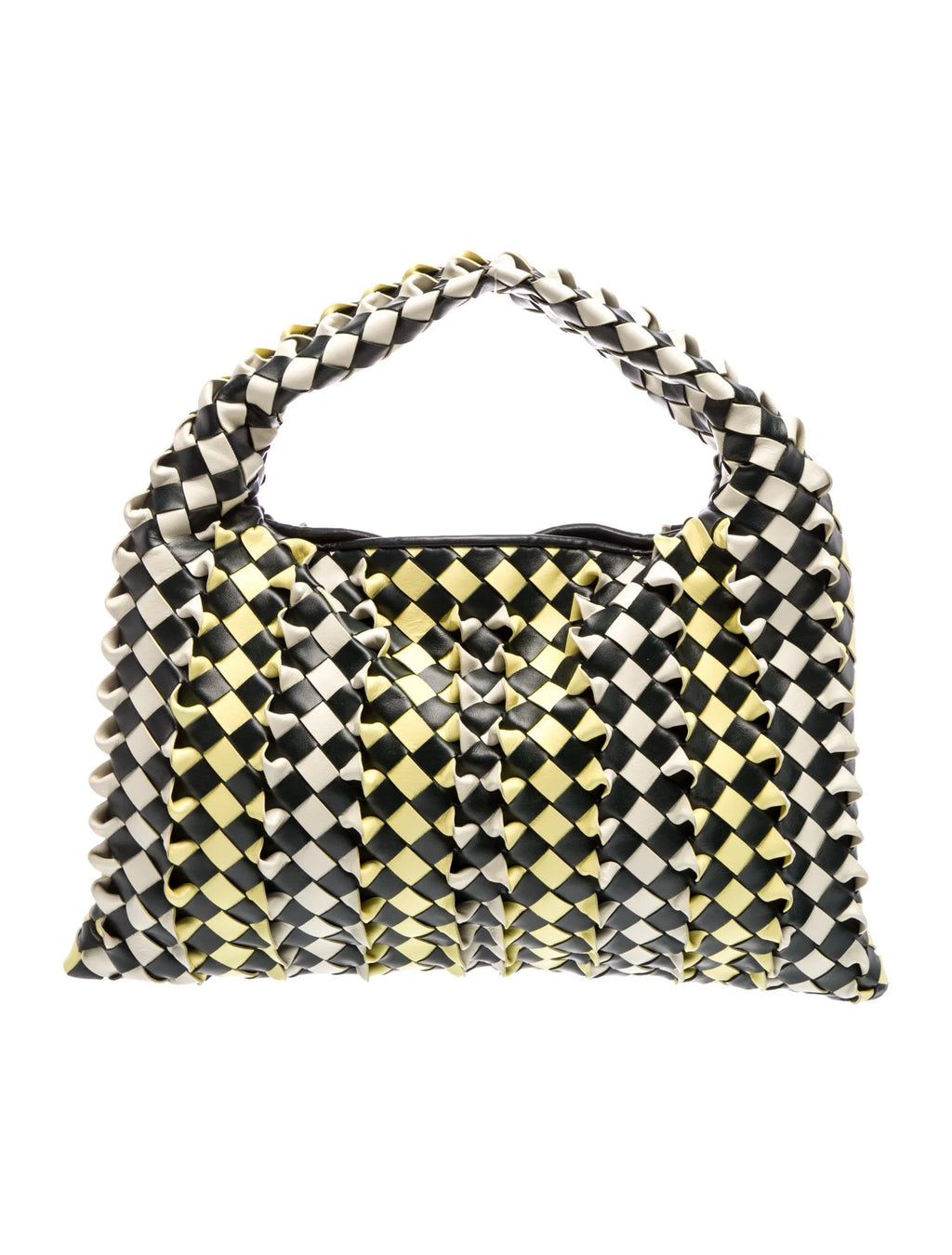 Bottega Veneta Two Tone Intrecciato Hop Bag