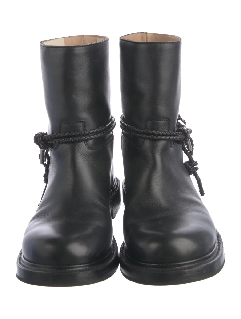 Dior Leather Moto Boots