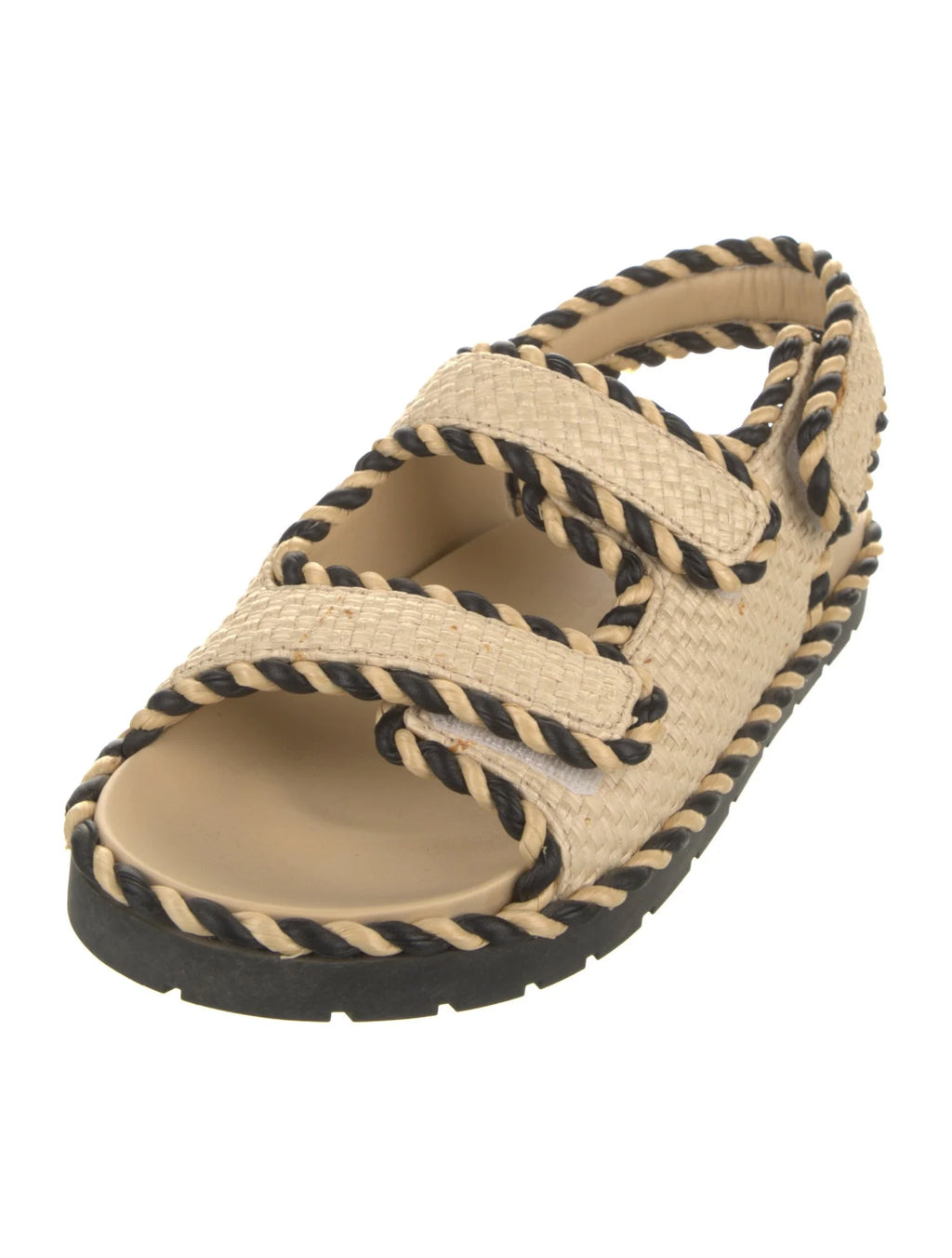 Bottega Raffia Strap Sandals