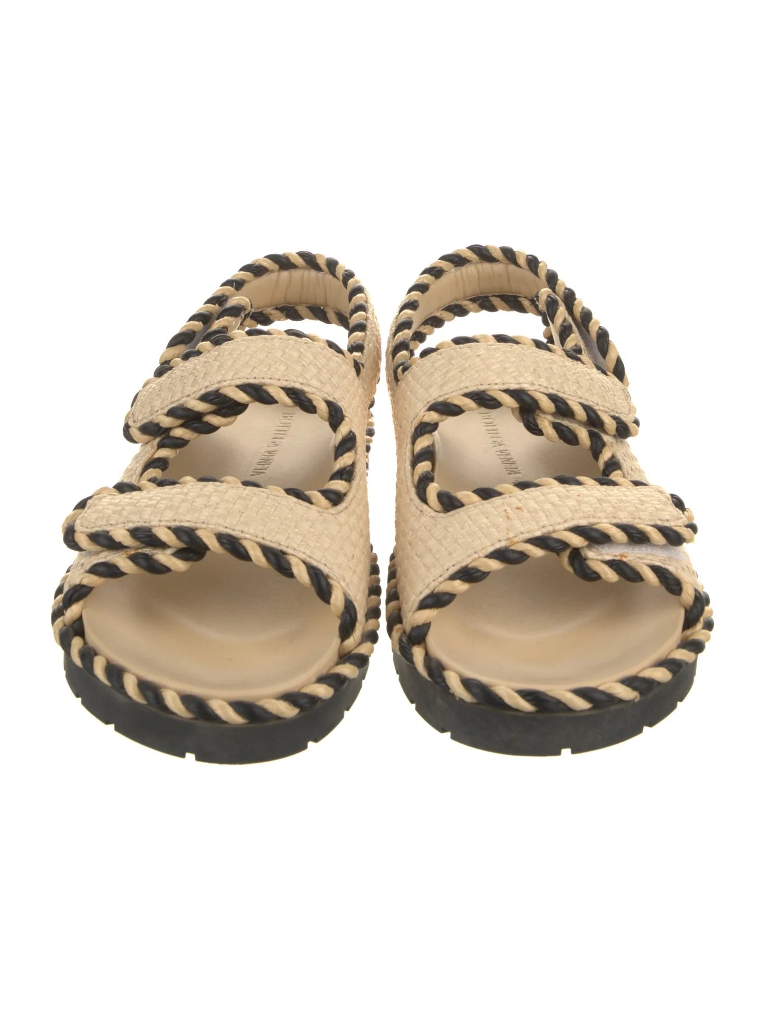 Bottega Raffia Strap Sandals
