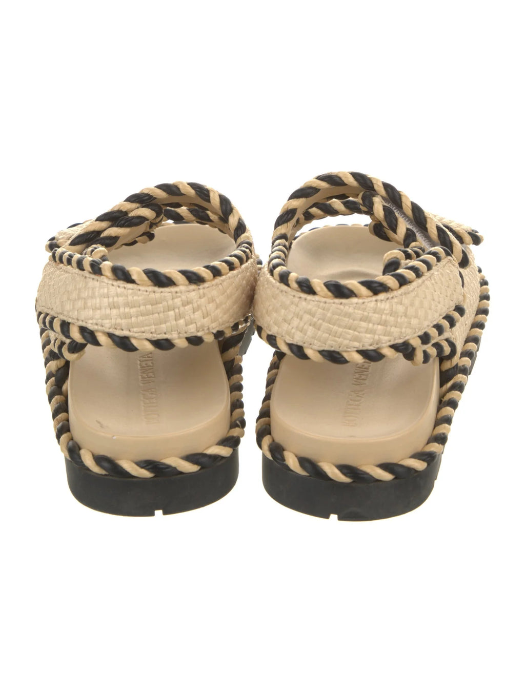 Bottega Raffia Strap Sandals
