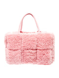 Bottega Veneta Pink Shearling Acro Tote