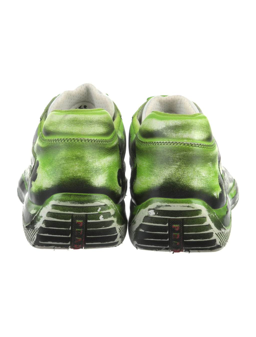 Prada X Cass "American Cup" Hand Painted Leather Sneakers