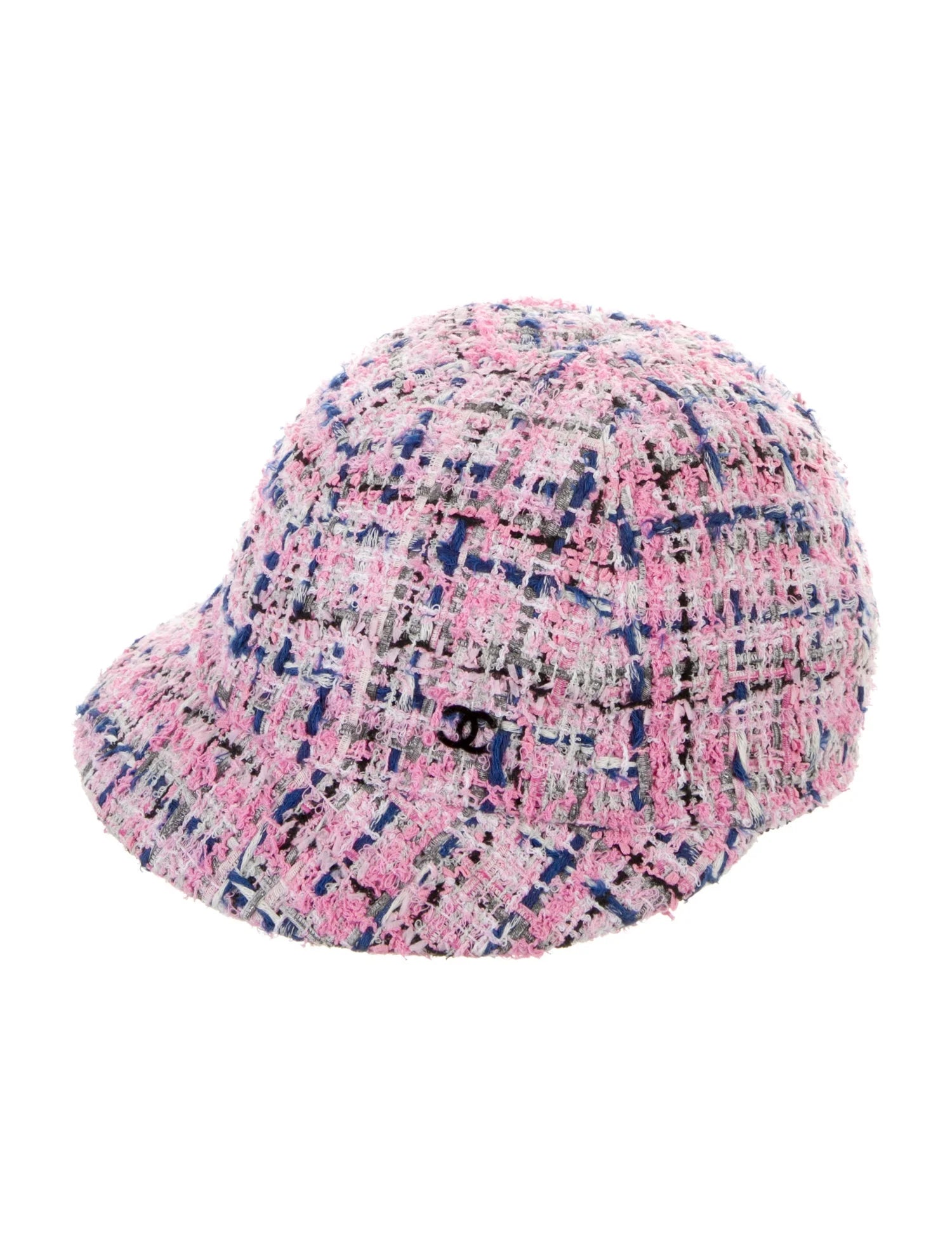 Chanel SS/17 Pink Tweed CC Newsboy Hat