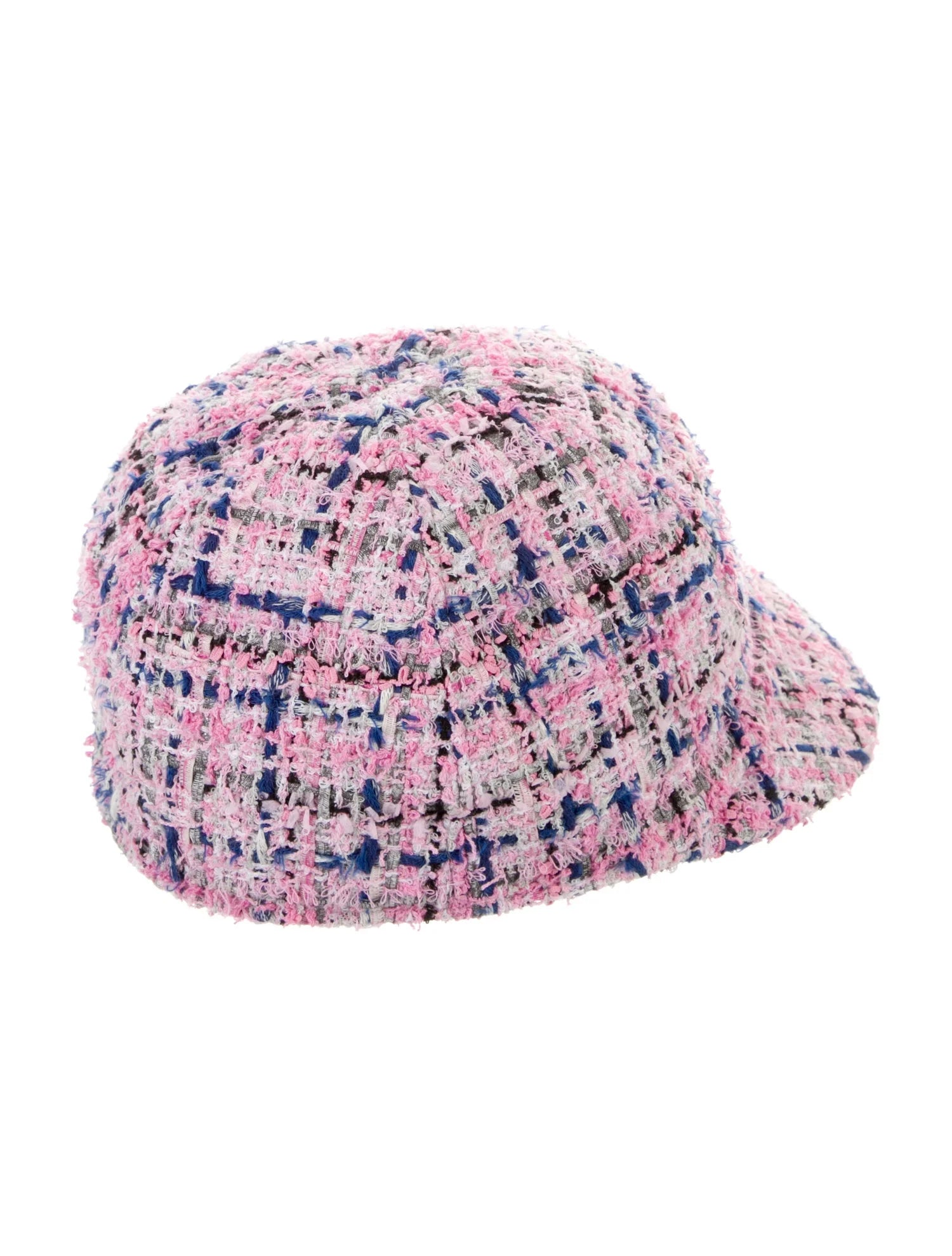 Chanel SS/17 Pink Tweed CC Newsboy Hat
