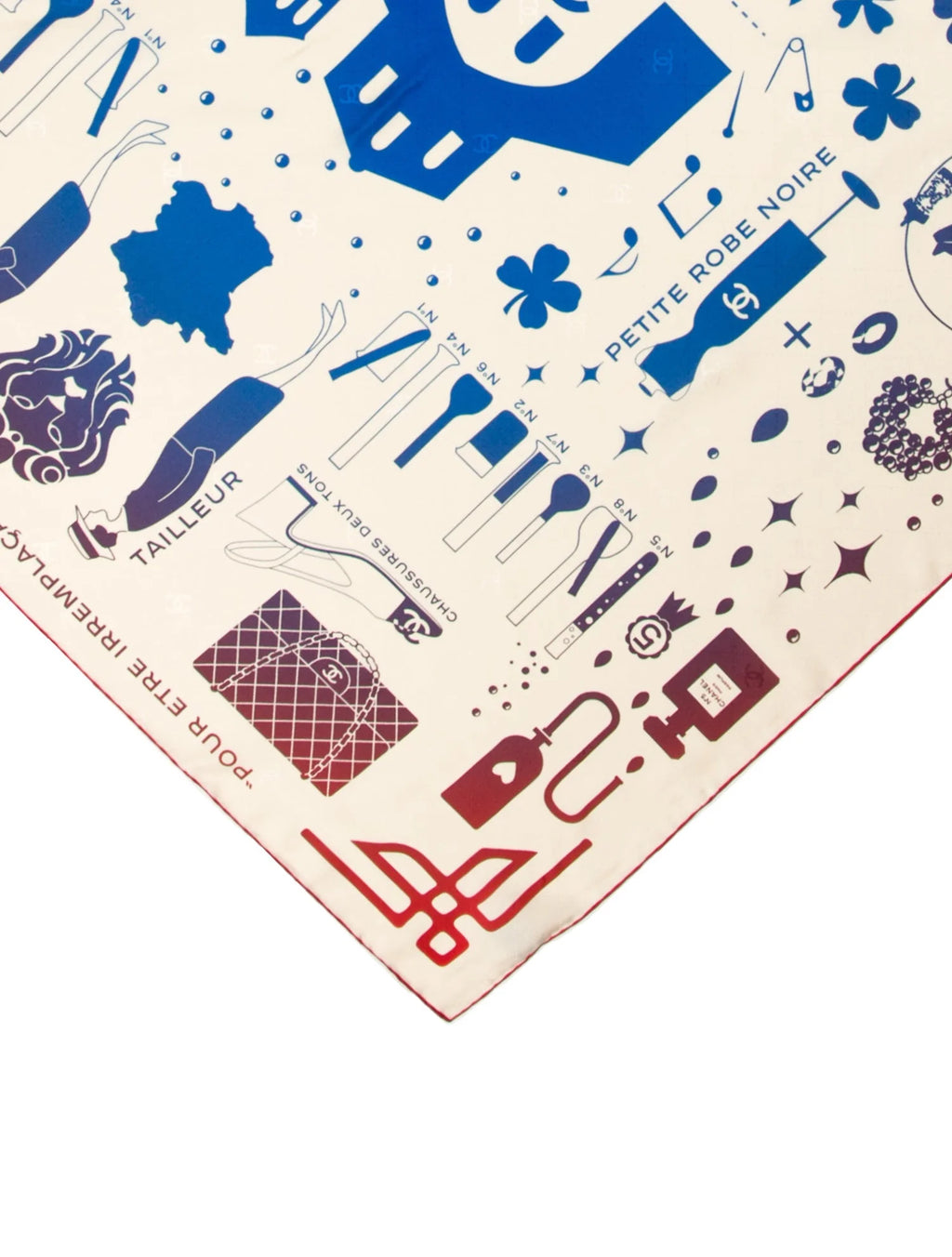 Chanel SS/17 Printed Silk Scarf