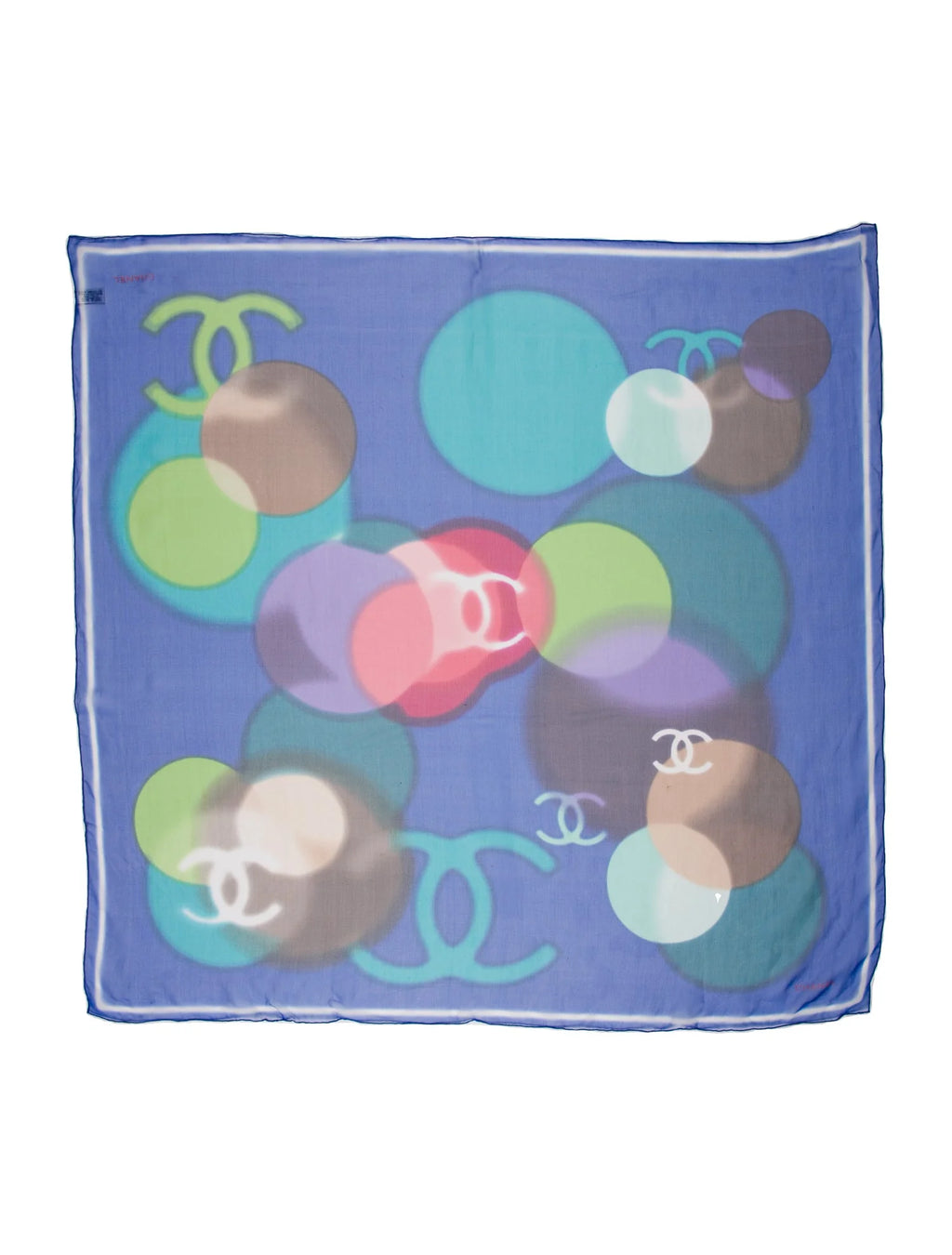 Chanel CC Graphic Silk Scarf