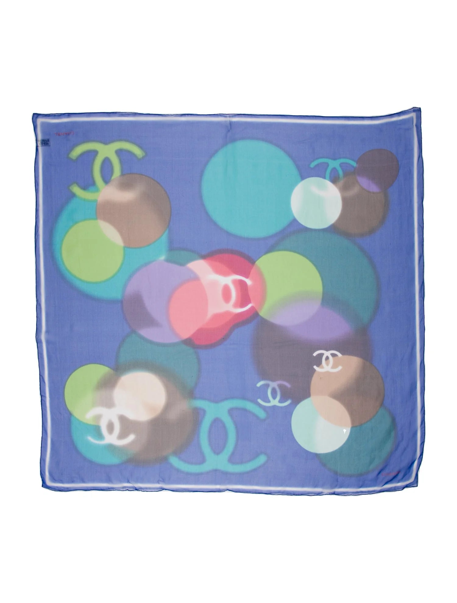 Chanel CC Graphic Silk Scarf