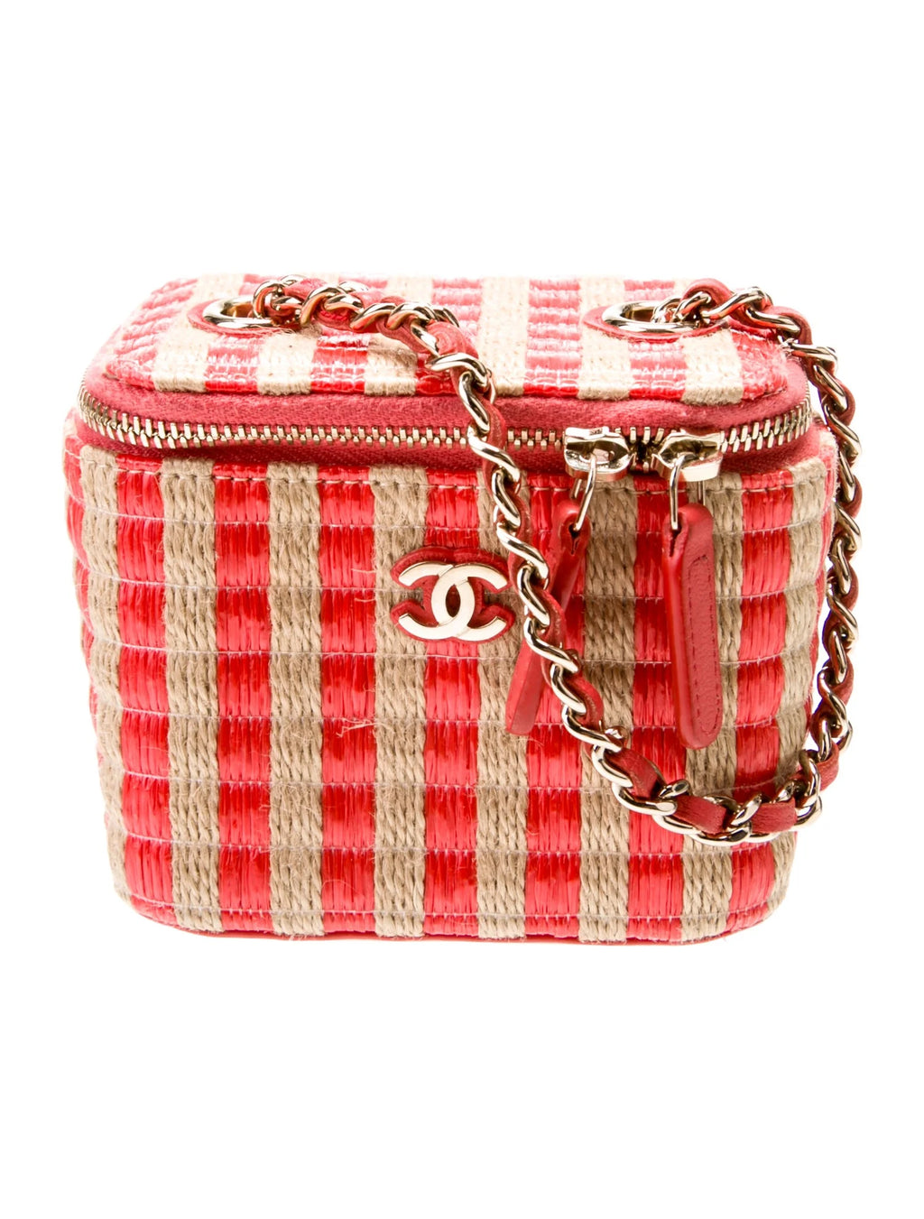 Chanel SS/22 Raffia Vanity Case