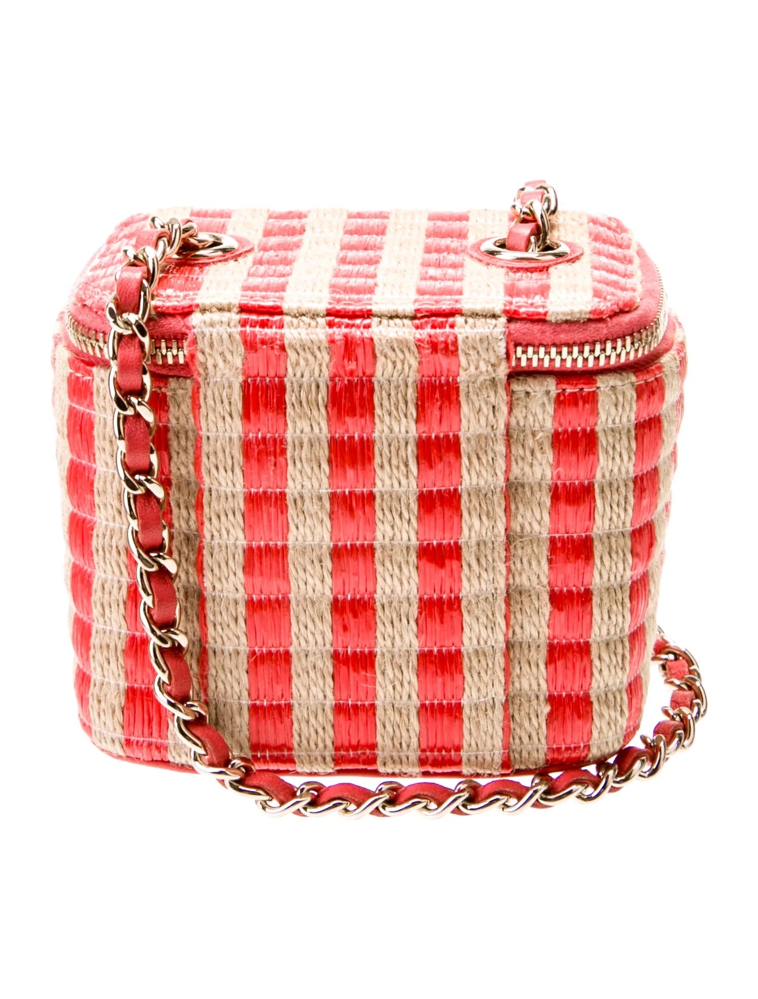 Chanel SS/22 Raffia Vanity Case