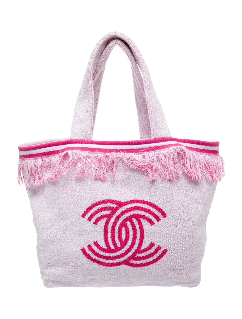 Chanel SS/22 CC Terry Cloth Beach Tote