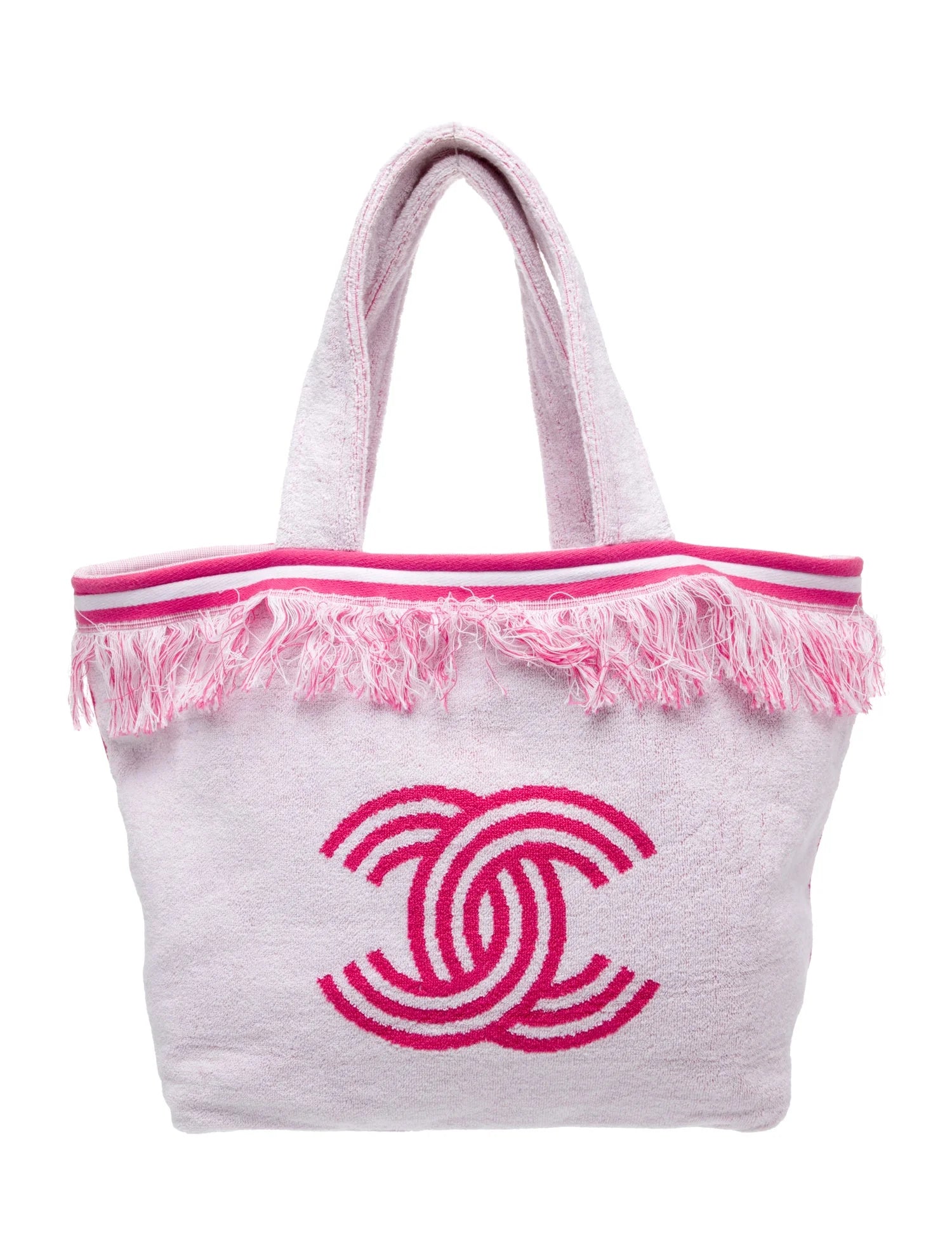 Chanel SS/22 CC Terry Cloth Beach Tote