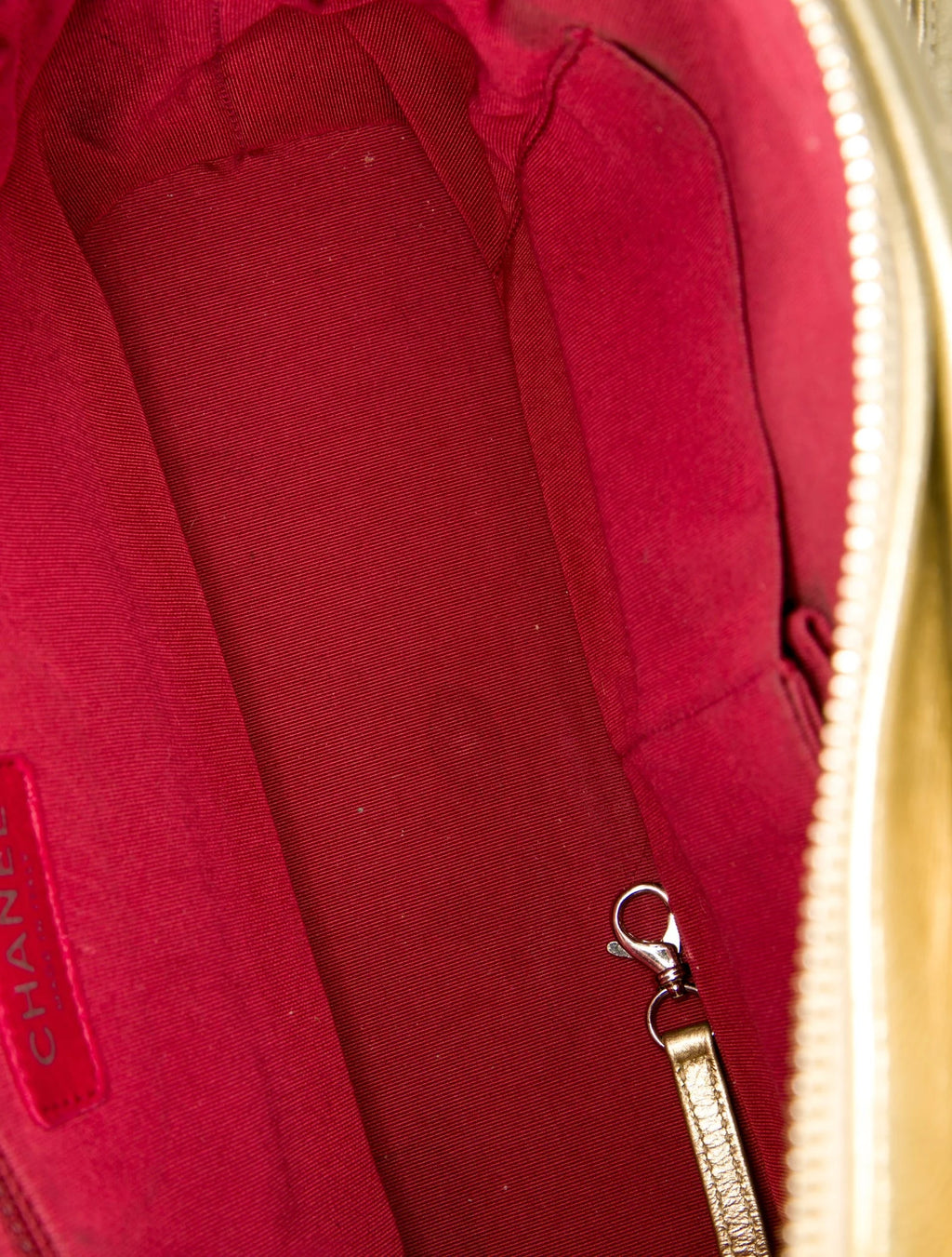 Chanel Gabrielle Medium Gold Quilted Leather Hobo Bag