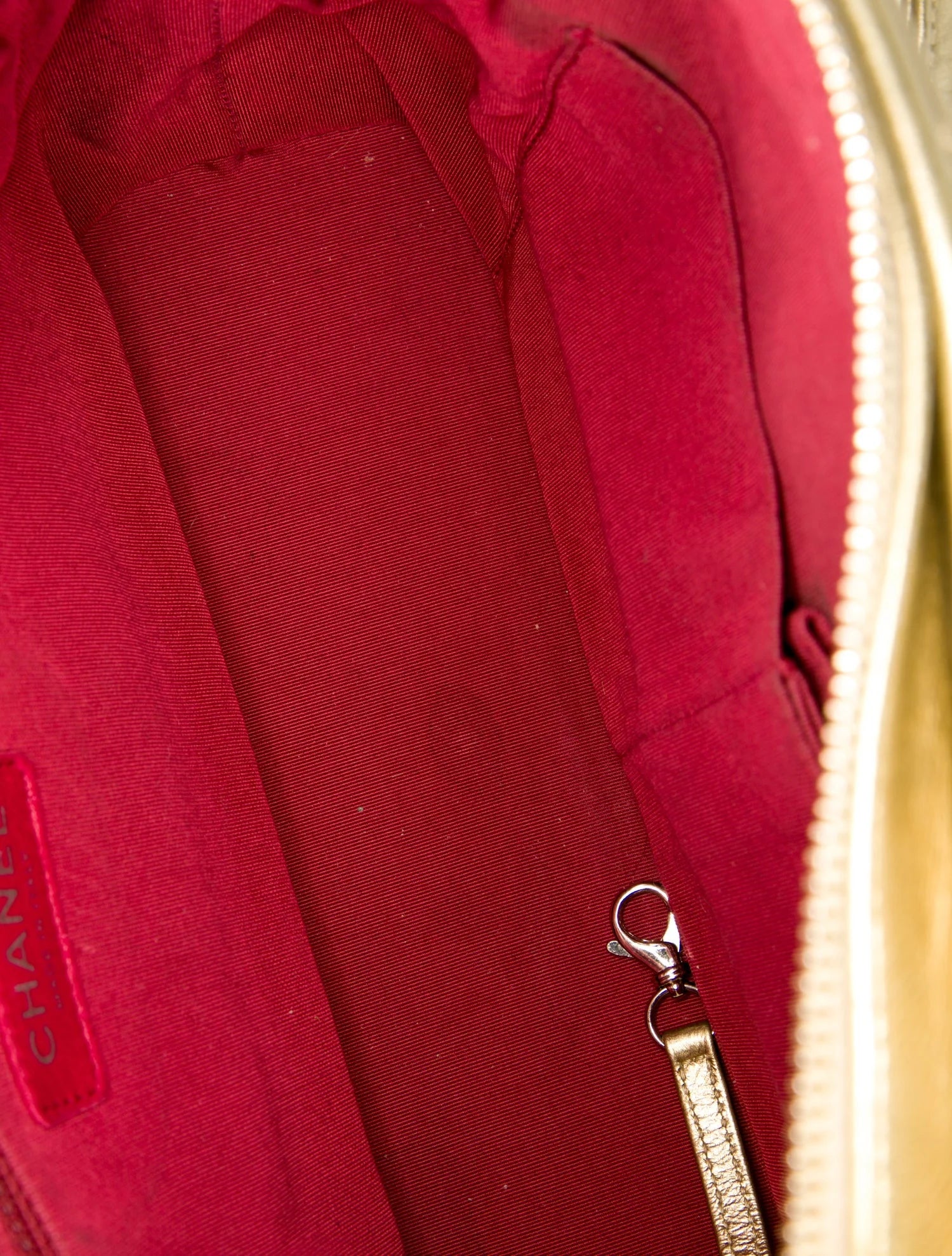 Chanel Gabrielle Medium Gold Quilted Leather Hobo Bag