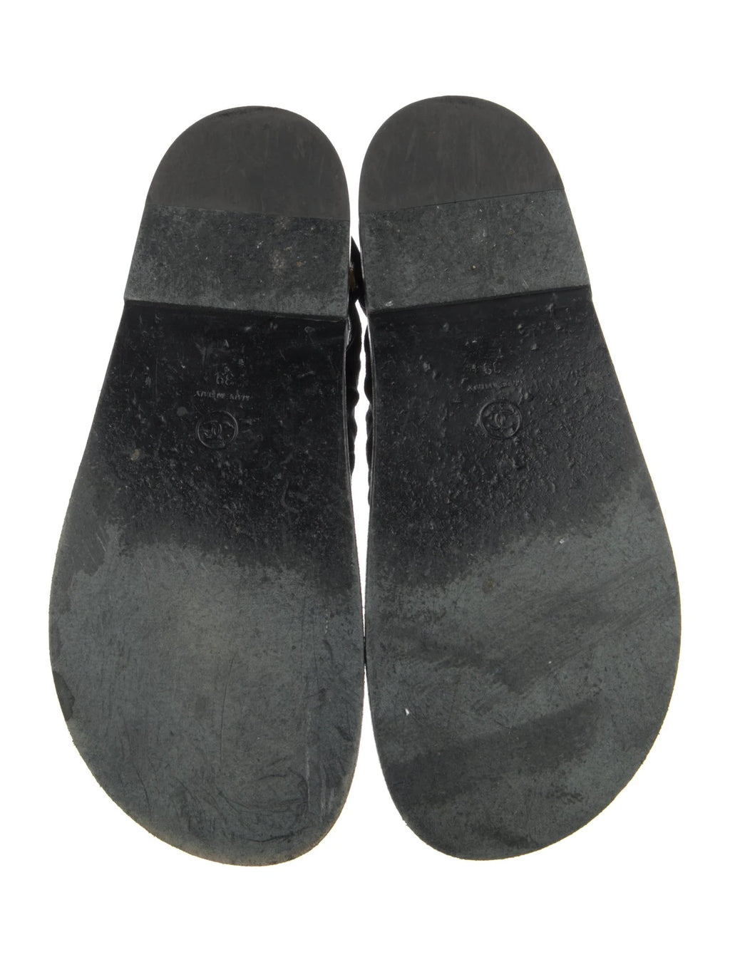 Chanel Canvas CC Logo Strap Sandals