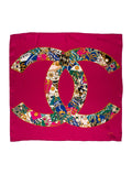 Chanel Vintage Silk CC Scraf