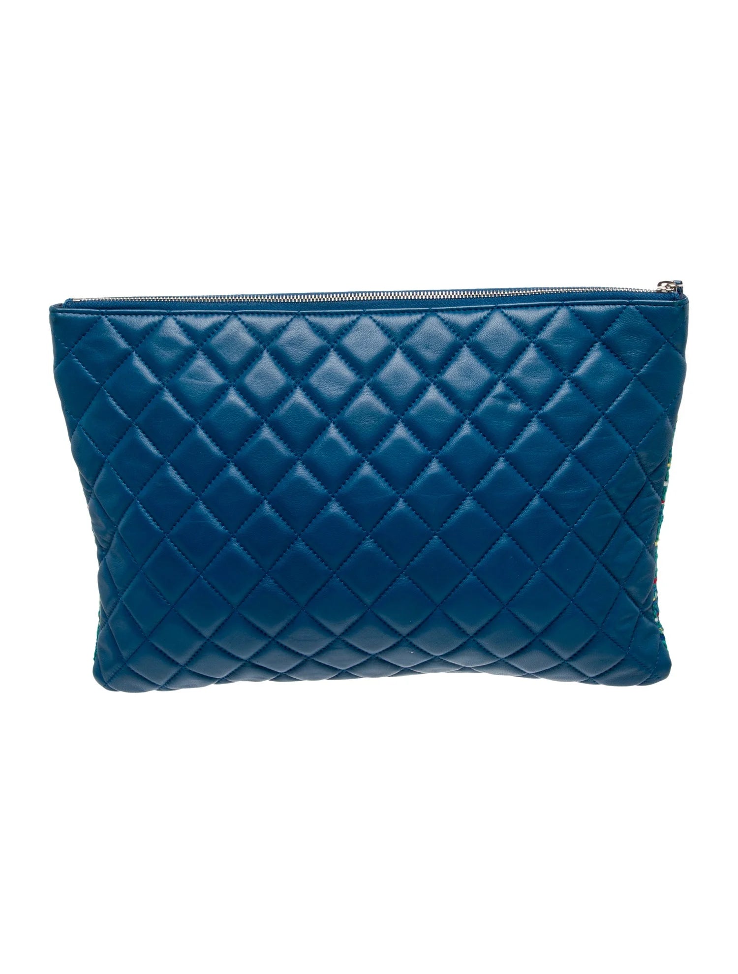 Chanel Tweed O Sz Large Clutch