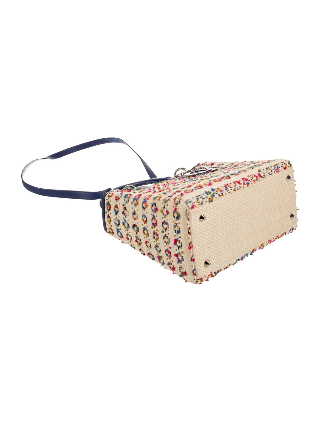 Dior Printed Raffia Lady Dior Bag