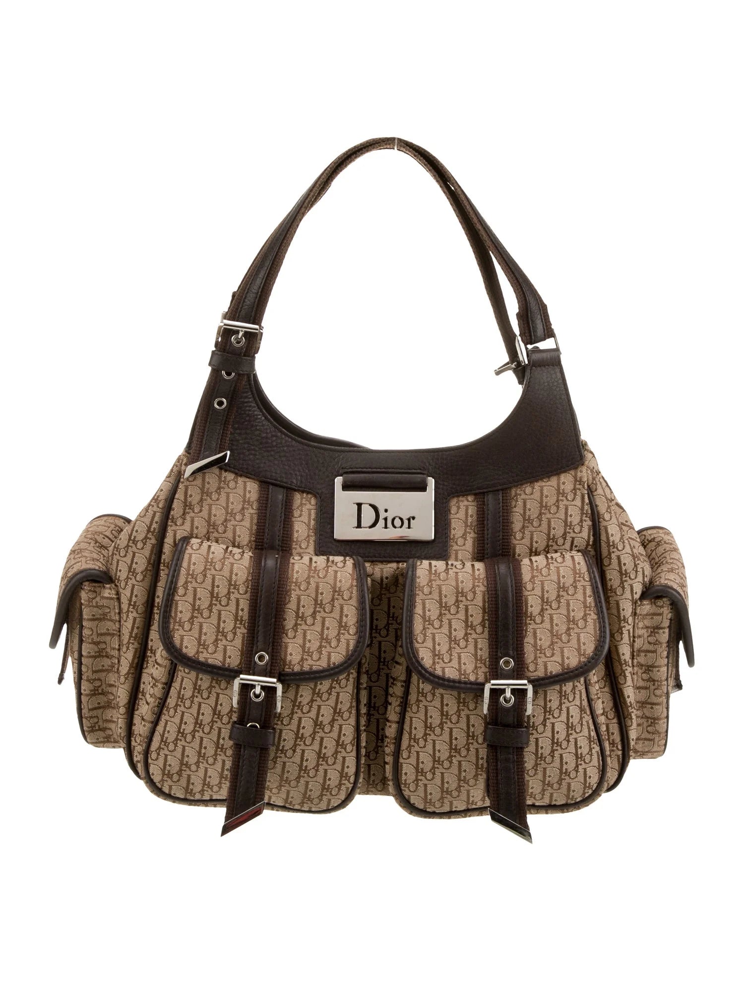 Dior F/W 2005 Diorissimo Oblique Shoulder Bag