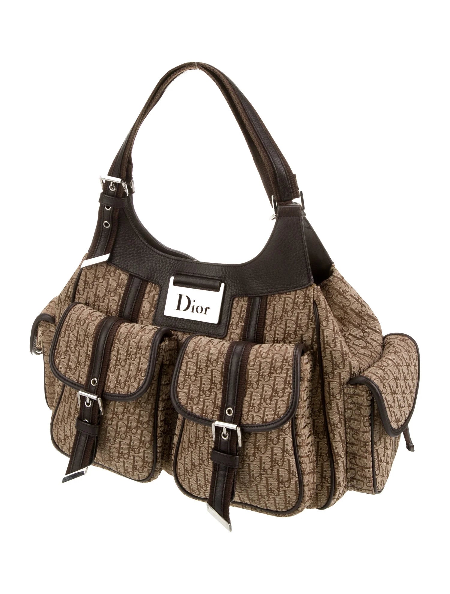 Dior F/W 2005 Diorissimo Oblique Shoulder Bag