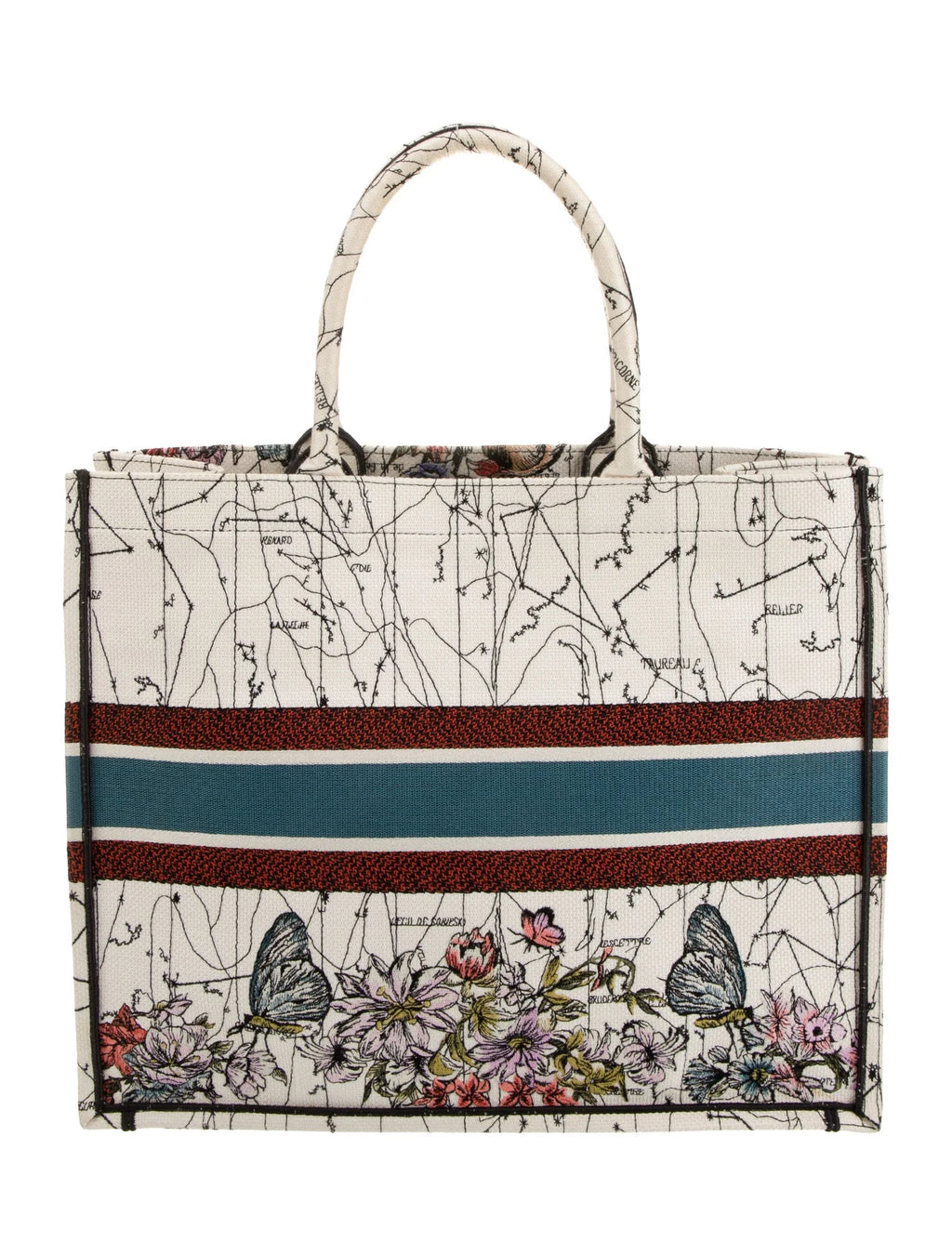 Dior Canvas Floral Book Tote