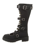 Dior Nylon Knee High Combat Boots