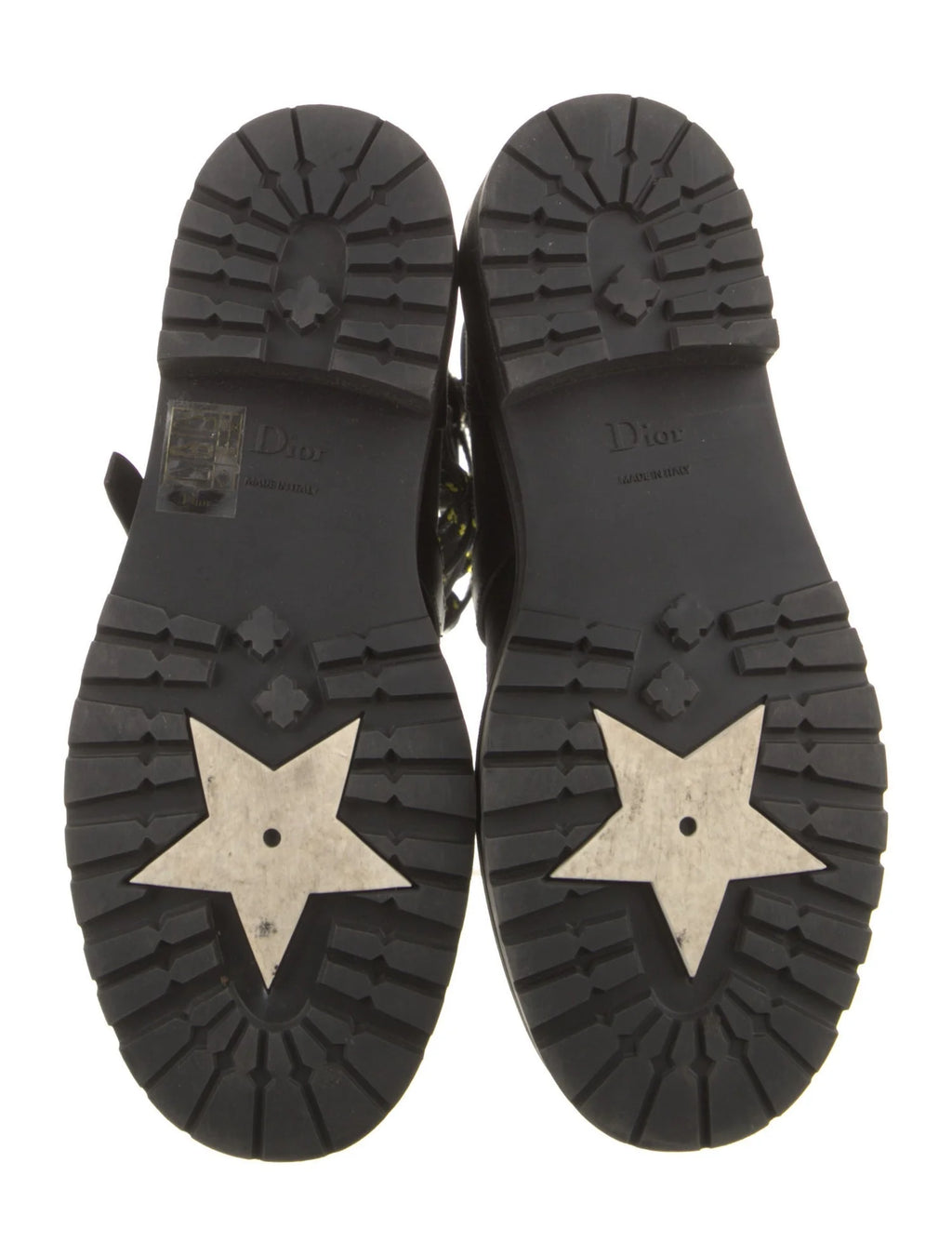 Dior Nylon Knee High Combat Boots